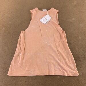 Bloom + Pop Women's Size Small Nude Washed Crew Neck Sleeveless Tank Top NWT
